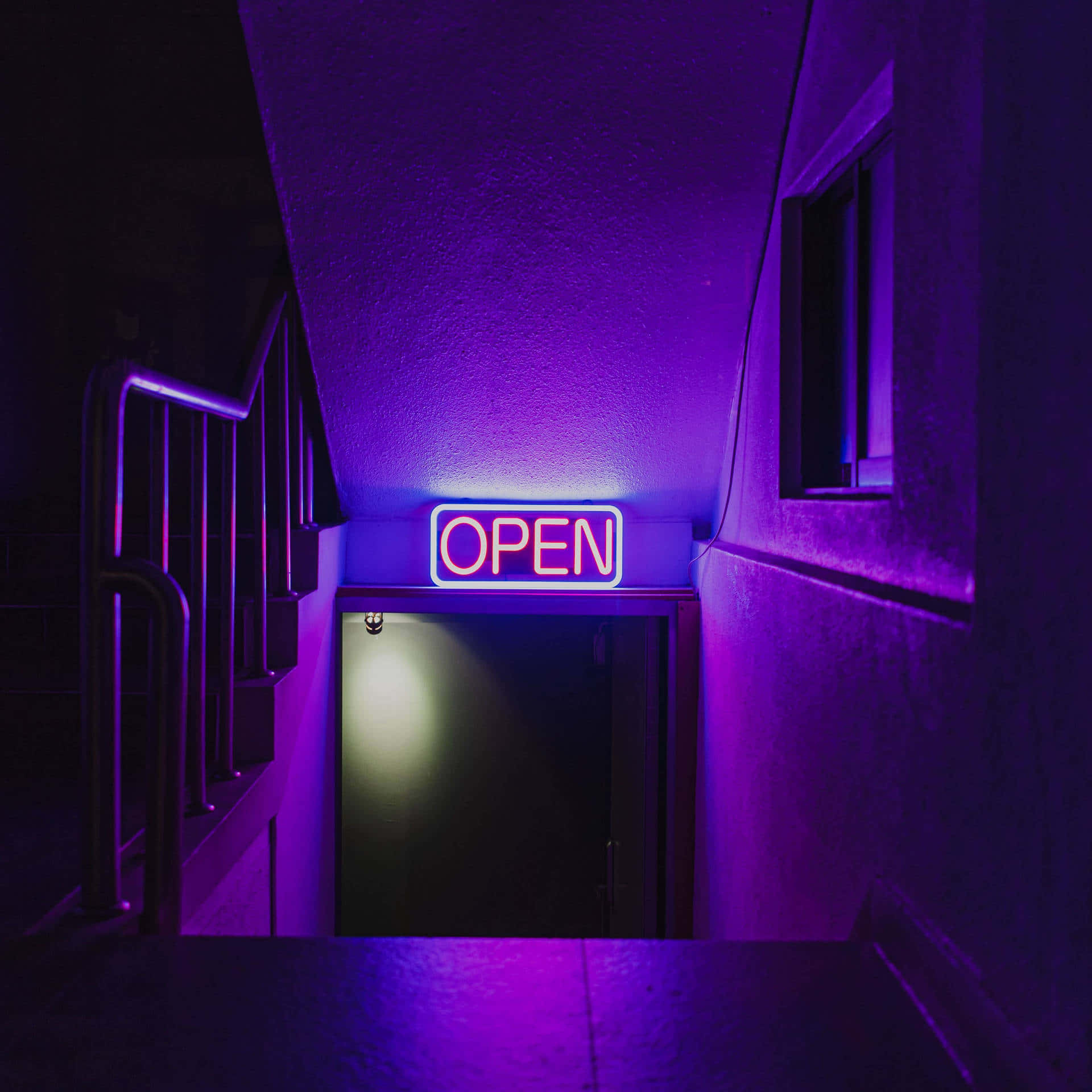 Purple Neon Aesthetic Computer Wallpaper