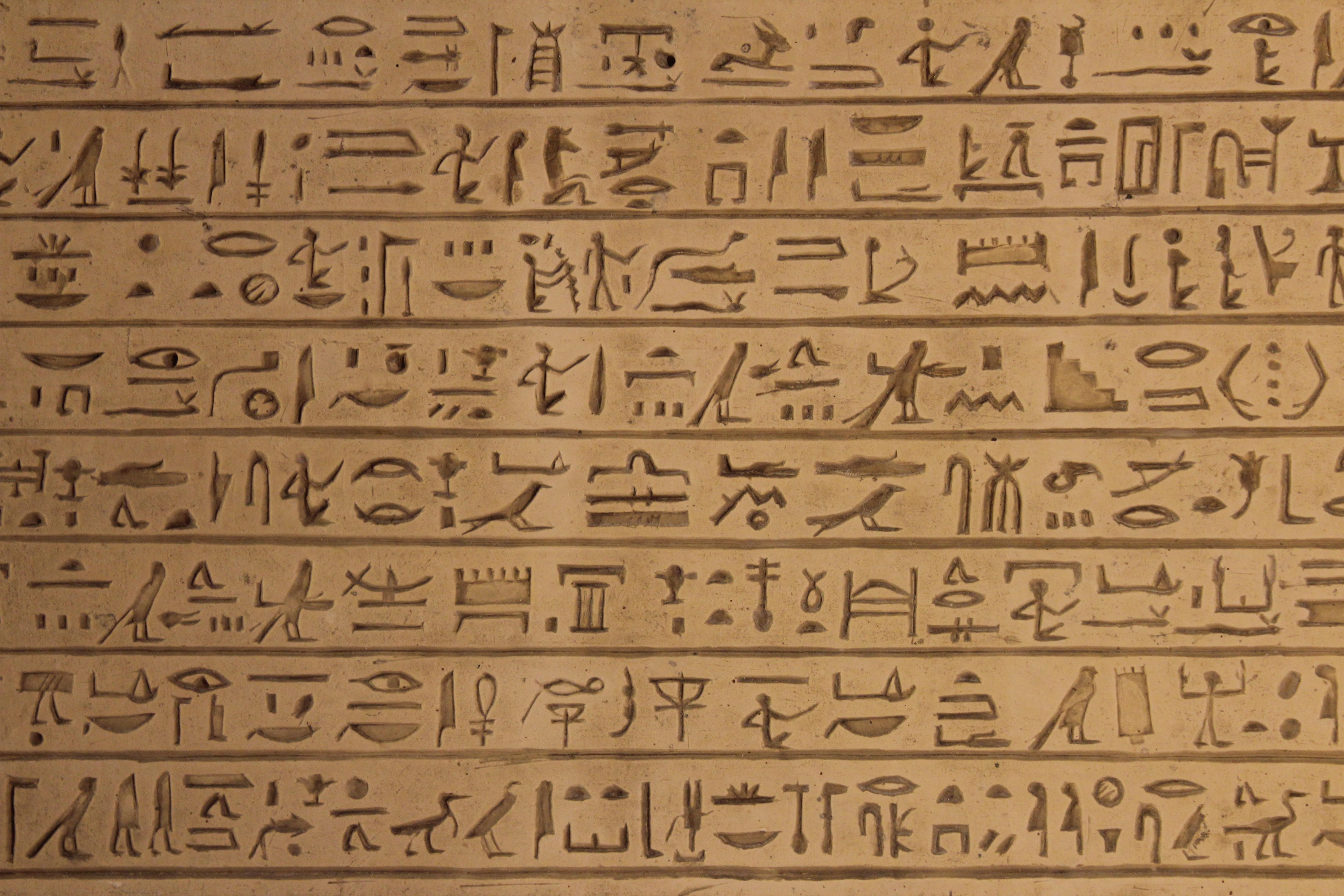 Egyptian Hieroglyphics Background