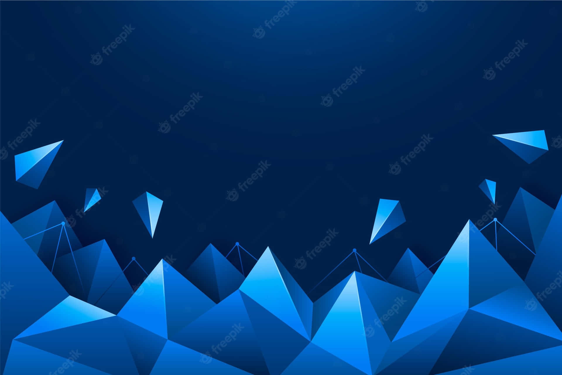 Blue Geometric Wallpaper