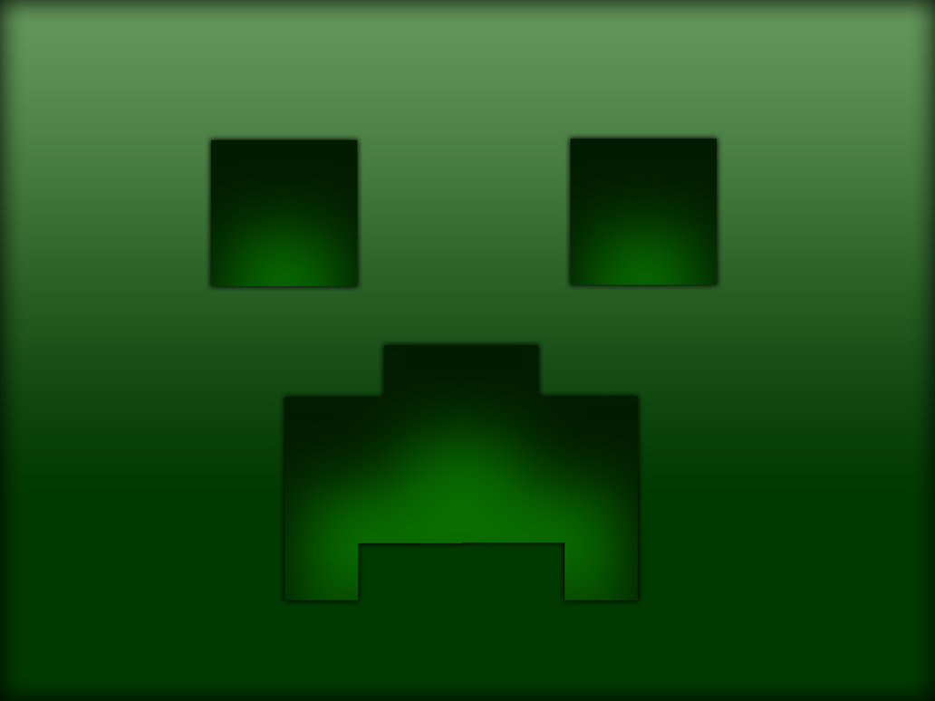 Minecraft Creeper Face Wallpaper By Mmaciek12