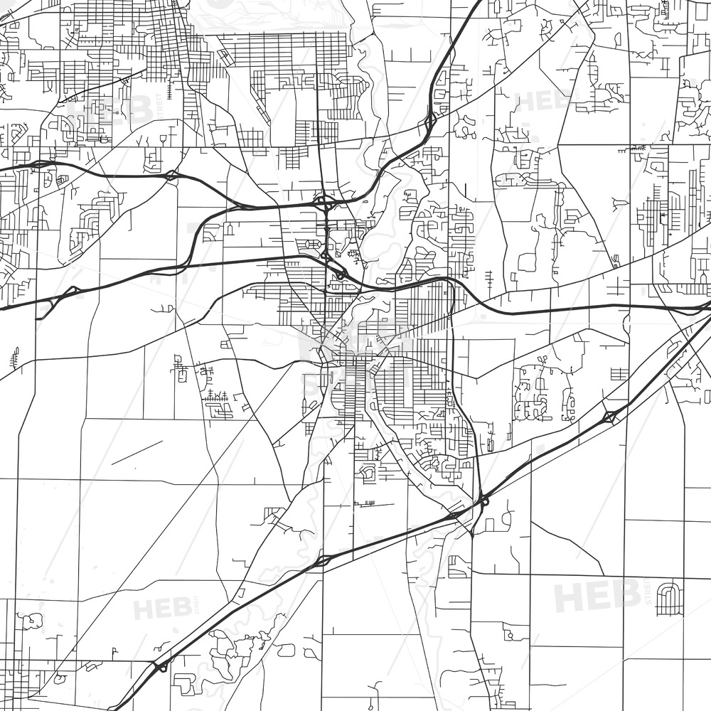 Free download Elyria Ohio Area Map Light HEBSTREITS Sketches [1280x1280 ...