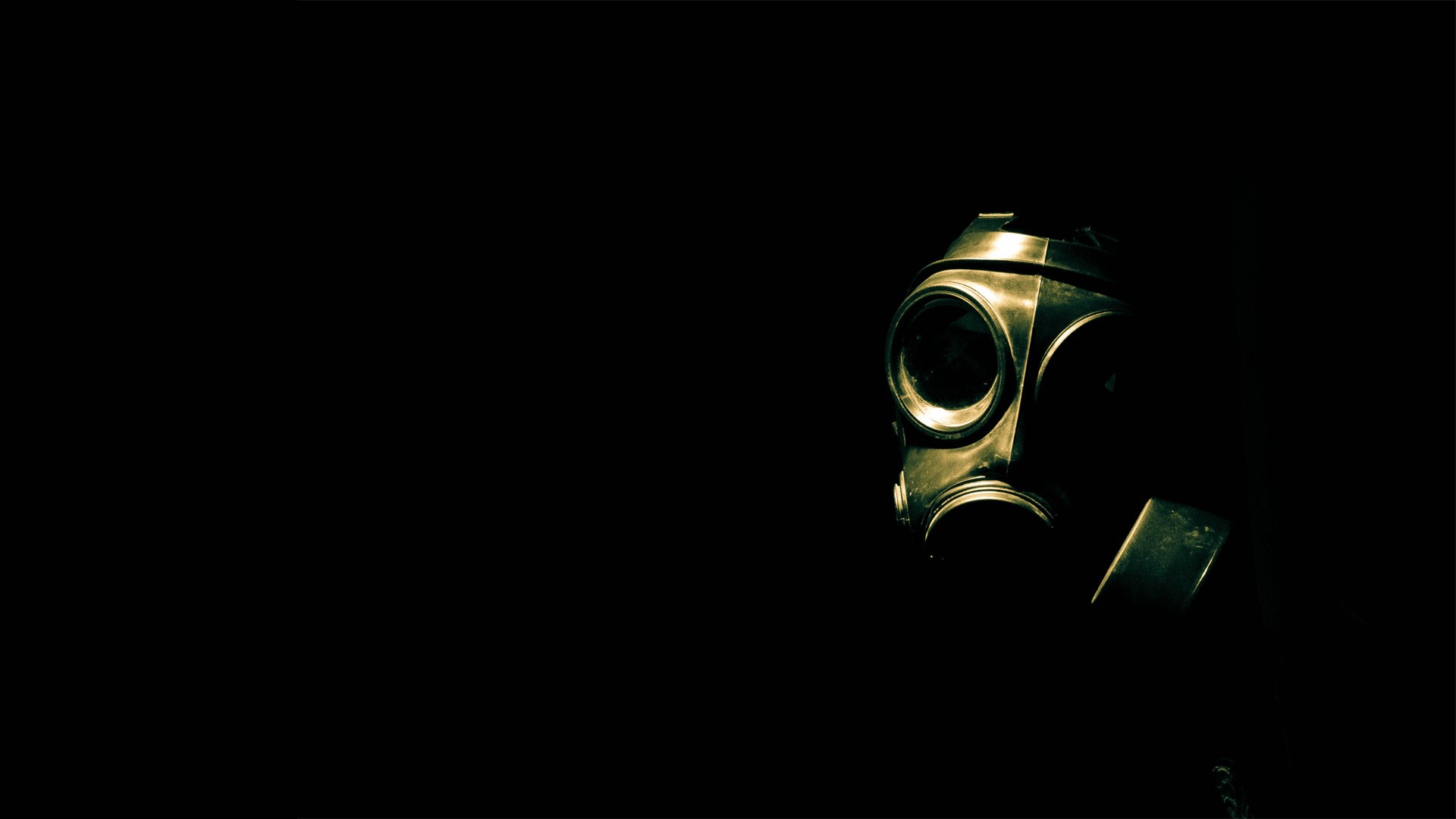 Biohazard Gas Wallpaper Masks Black