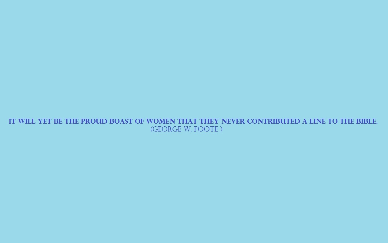 The Proud Boast Of Women Atheism Wallpaper