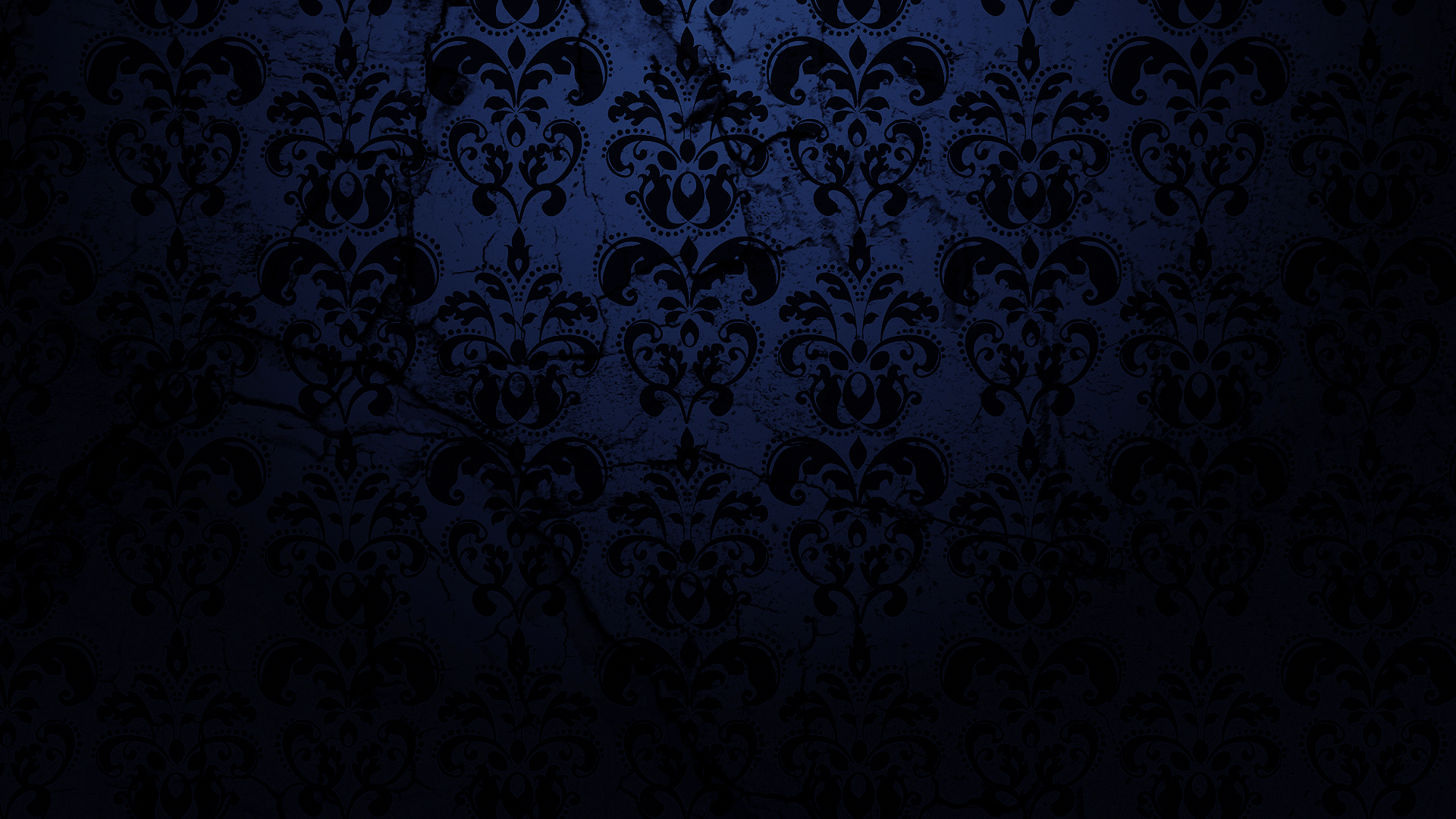 Blue Vintage Pattern Wallpaper Abstract