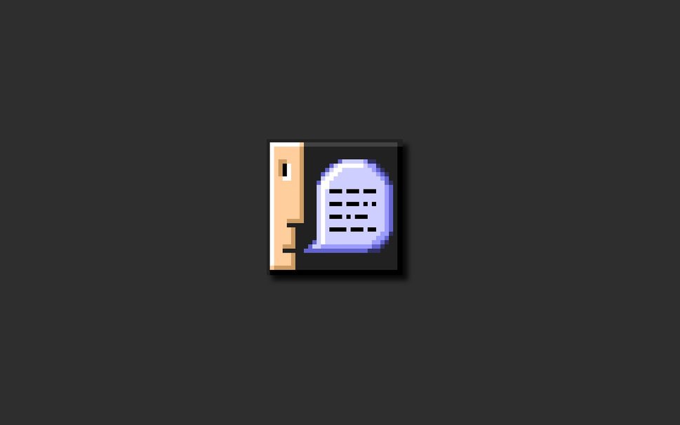 Old Mac Os Information Icon Wallpaper