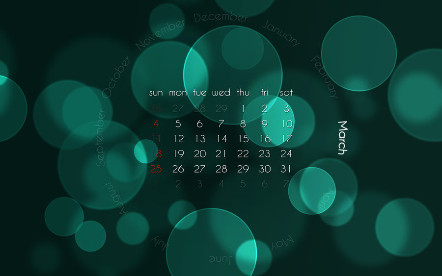 Desktop Calendar Wallpaper March By Flatron751