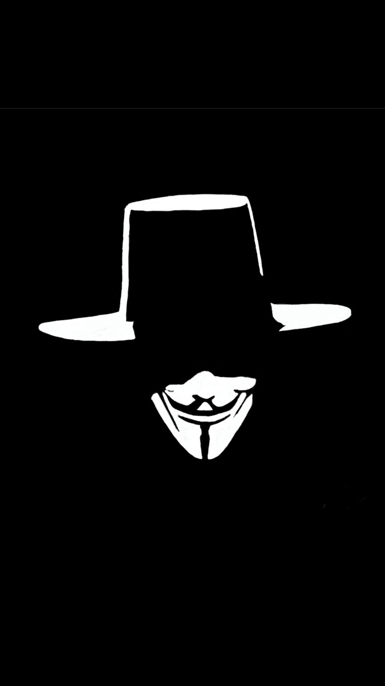 Cool iPhone Wallpaper With Anonymous Mask HD For