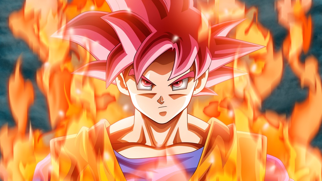 Goku Super Saiyan God By Rmehedi