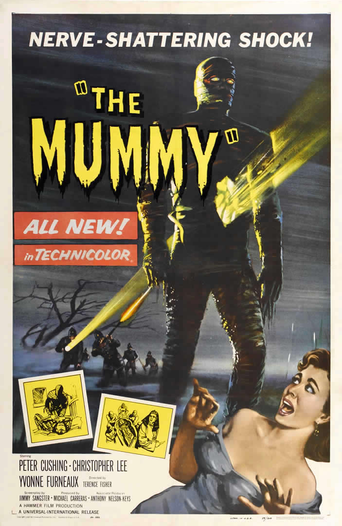 Mummy Portrait Hammer Horror B Movie Posters Wallpaper Image