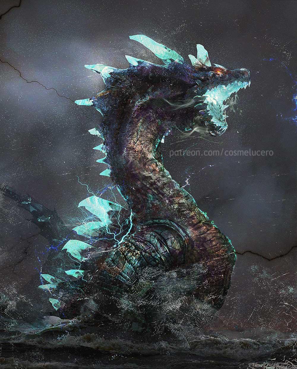 Abyssal Lagiacrus By Cosme Aeflus Lucero Monsterhunter