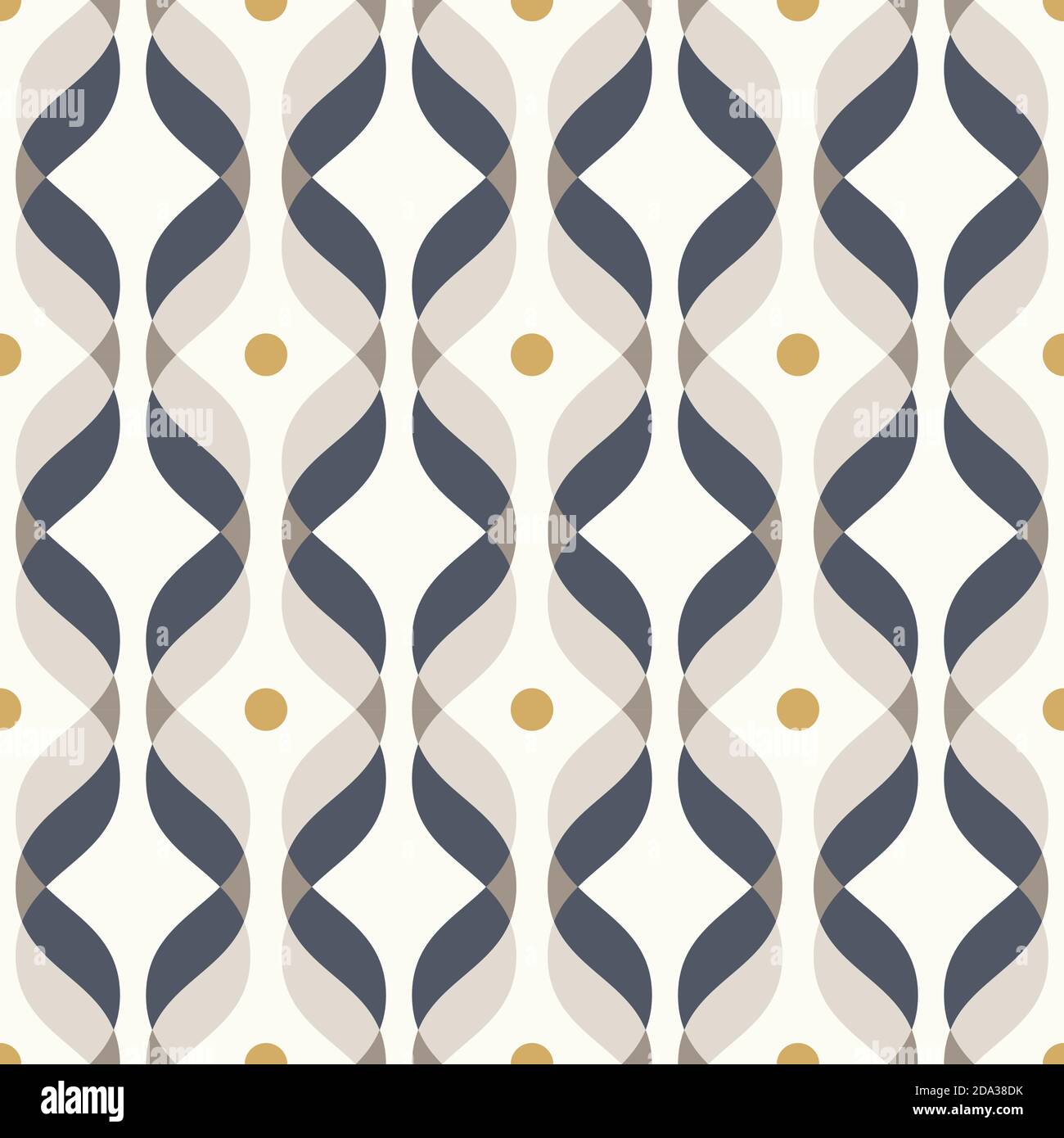 Ogee Seamless Vector Curved Pattern Abstract Geometric Background