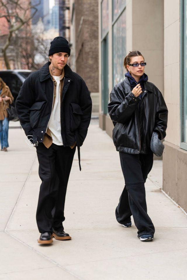 🔥 Free download Hailey and Justin Bieber Coordinate in Baggy All Black ...