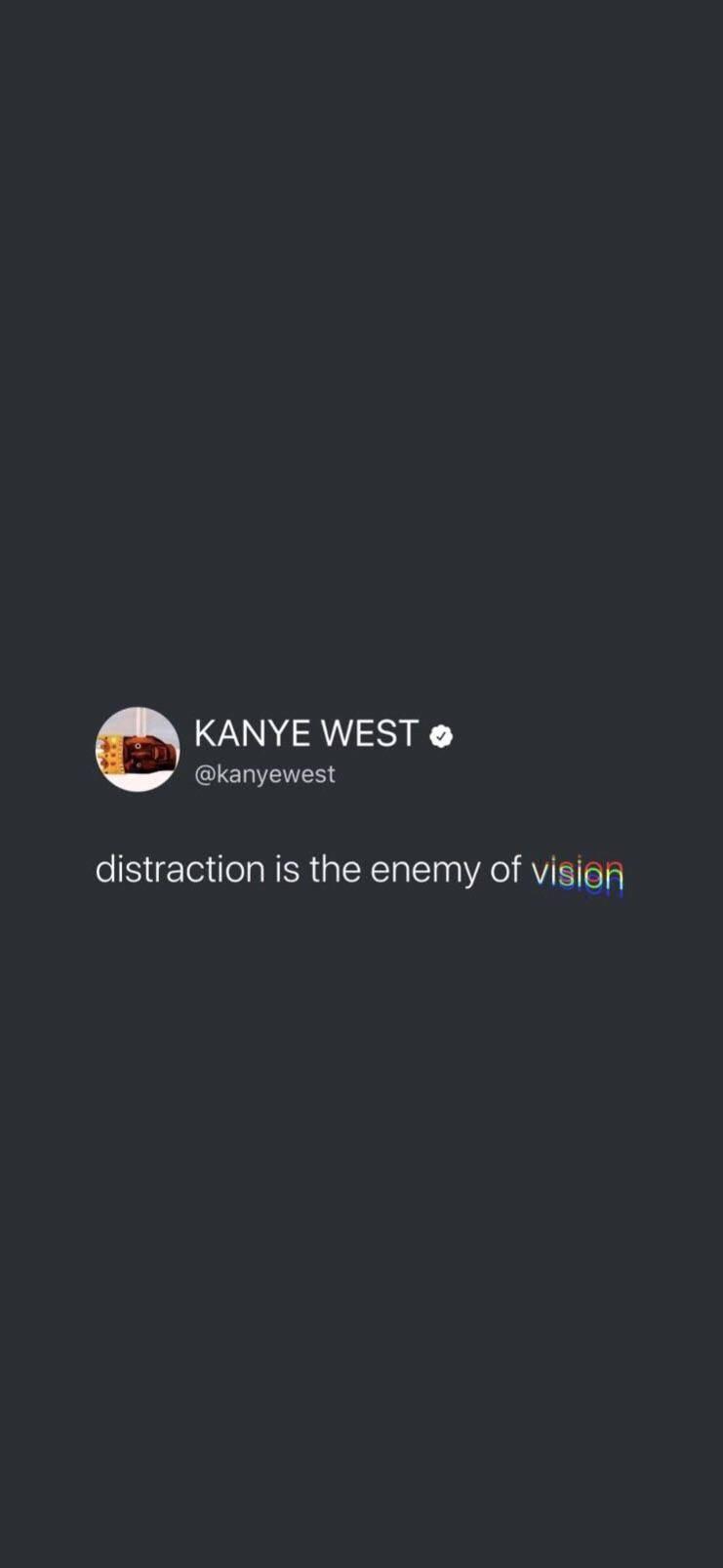 Kanye West Ye Tweet Distraction Wallpaper
