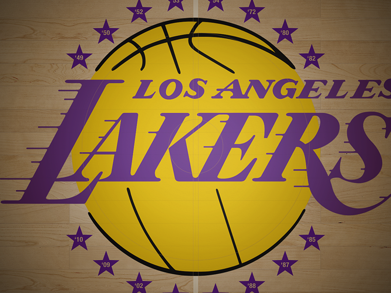 Dribbble   LA Lakers Court Wallpaper by Robert Cooper