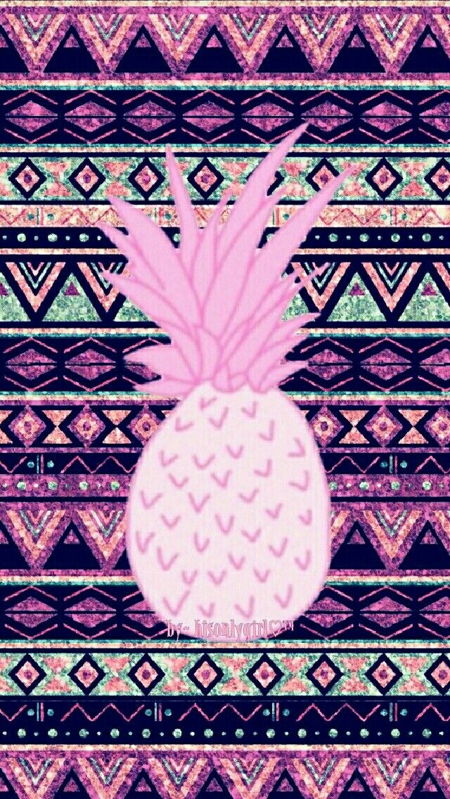 Pineapple Glitter Wallpaper I Created For The App Cocoppa Galaxy