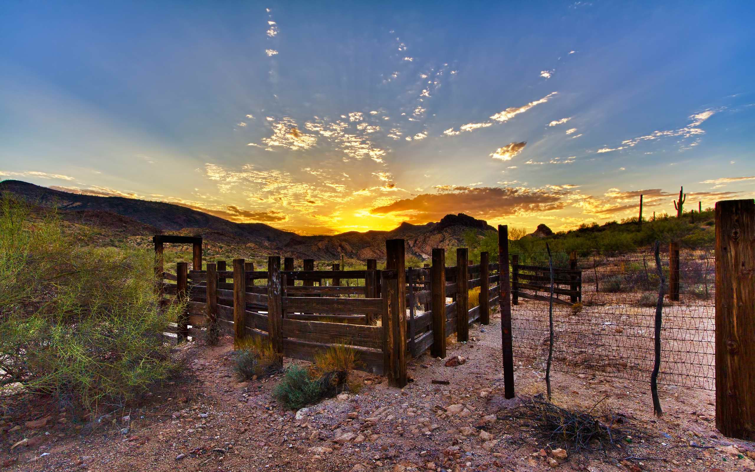 Arizona Sunset Background