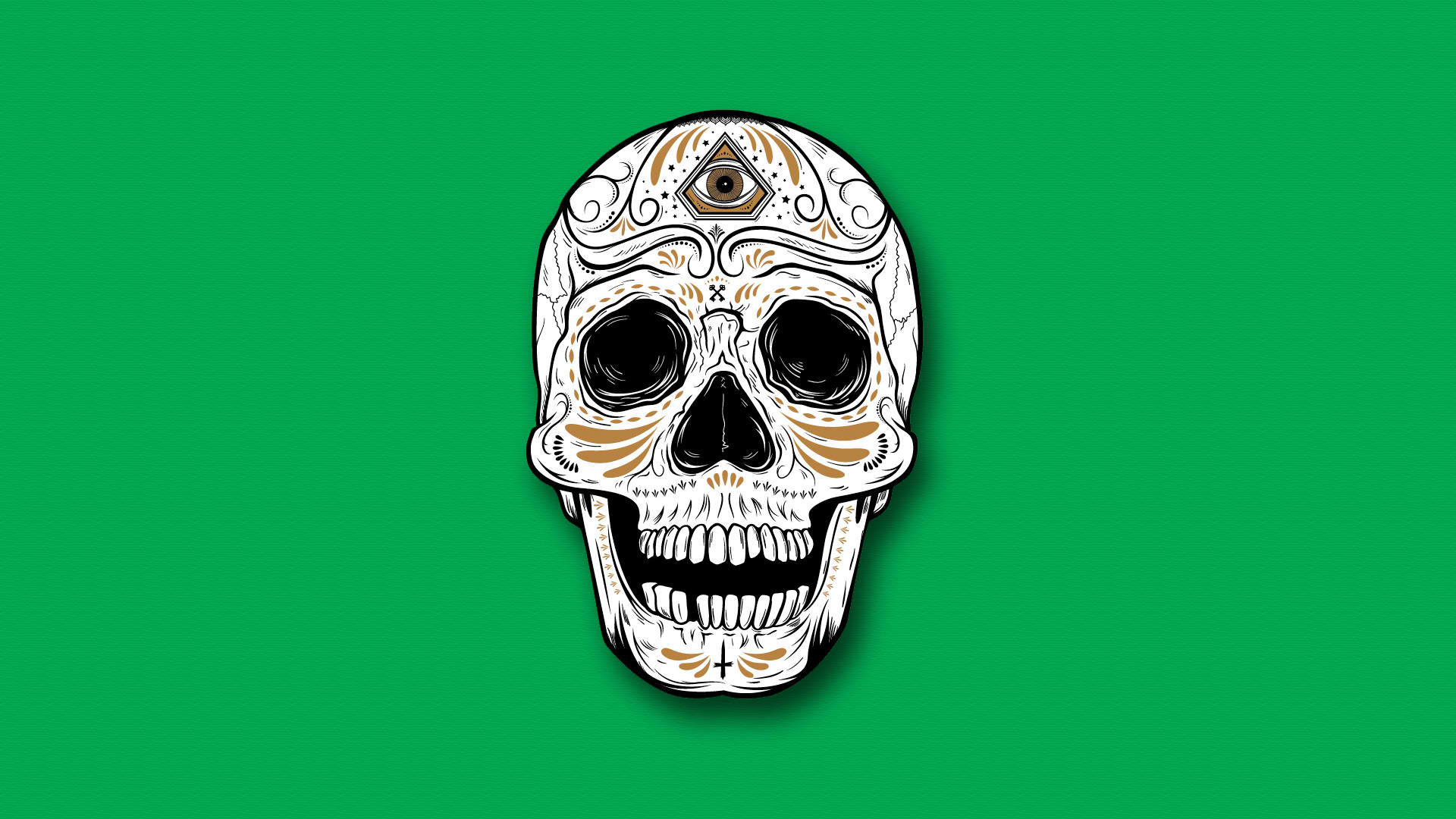 Mexican Day Of The Dead Colorful Skull Background Mexican Day Of The Dead  Skeleton Day Of The Dead Background Image And Wallpaper for Free Download