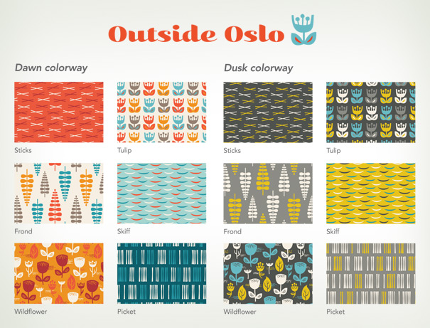 Mid Century Modern Fabric Patterns A Collection Of