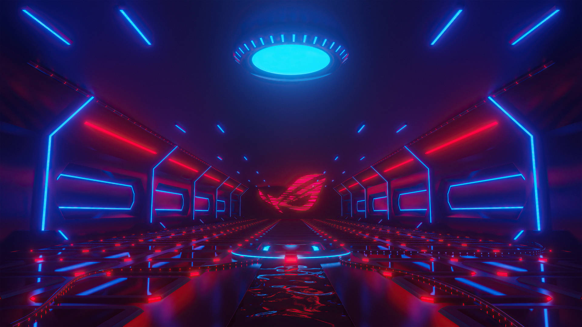 Neon Room Rog Gaming Logo HD Wallpaper