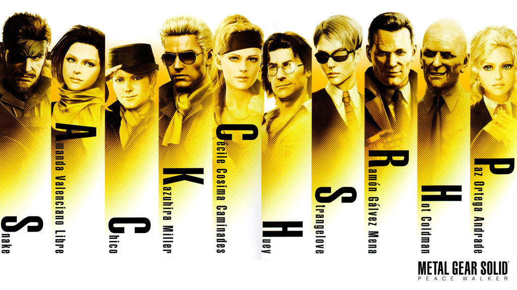 Mgs Peace Walker All Characters By Outer Heaven1974