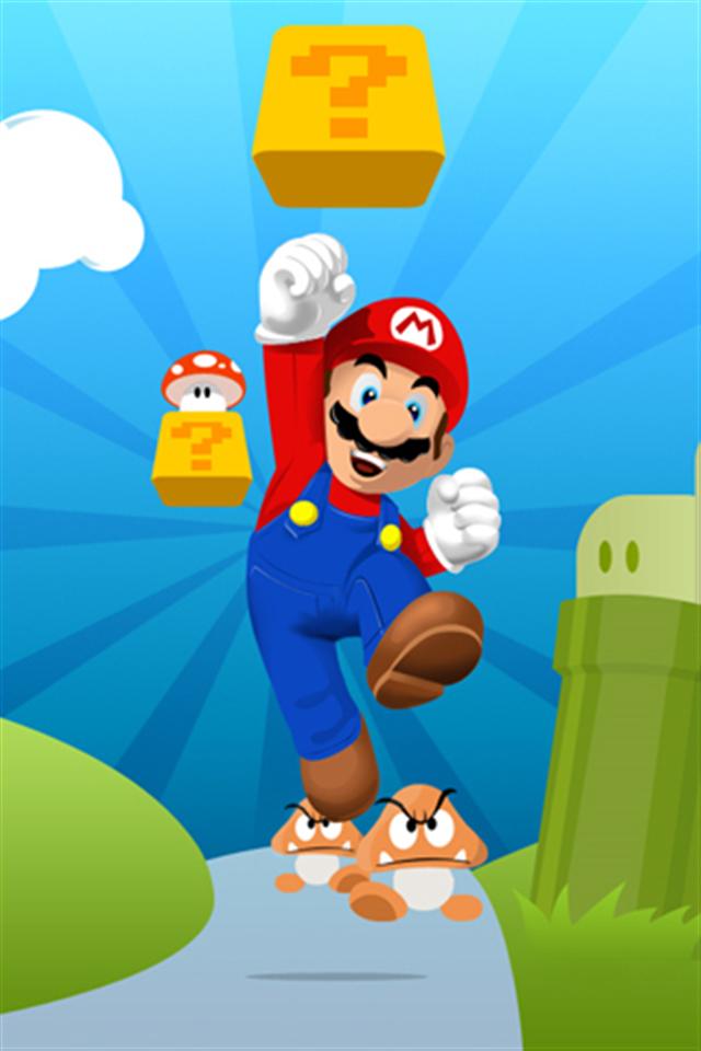 Super Mario Bros Jumping Game iPhone Wallpaper S 3g