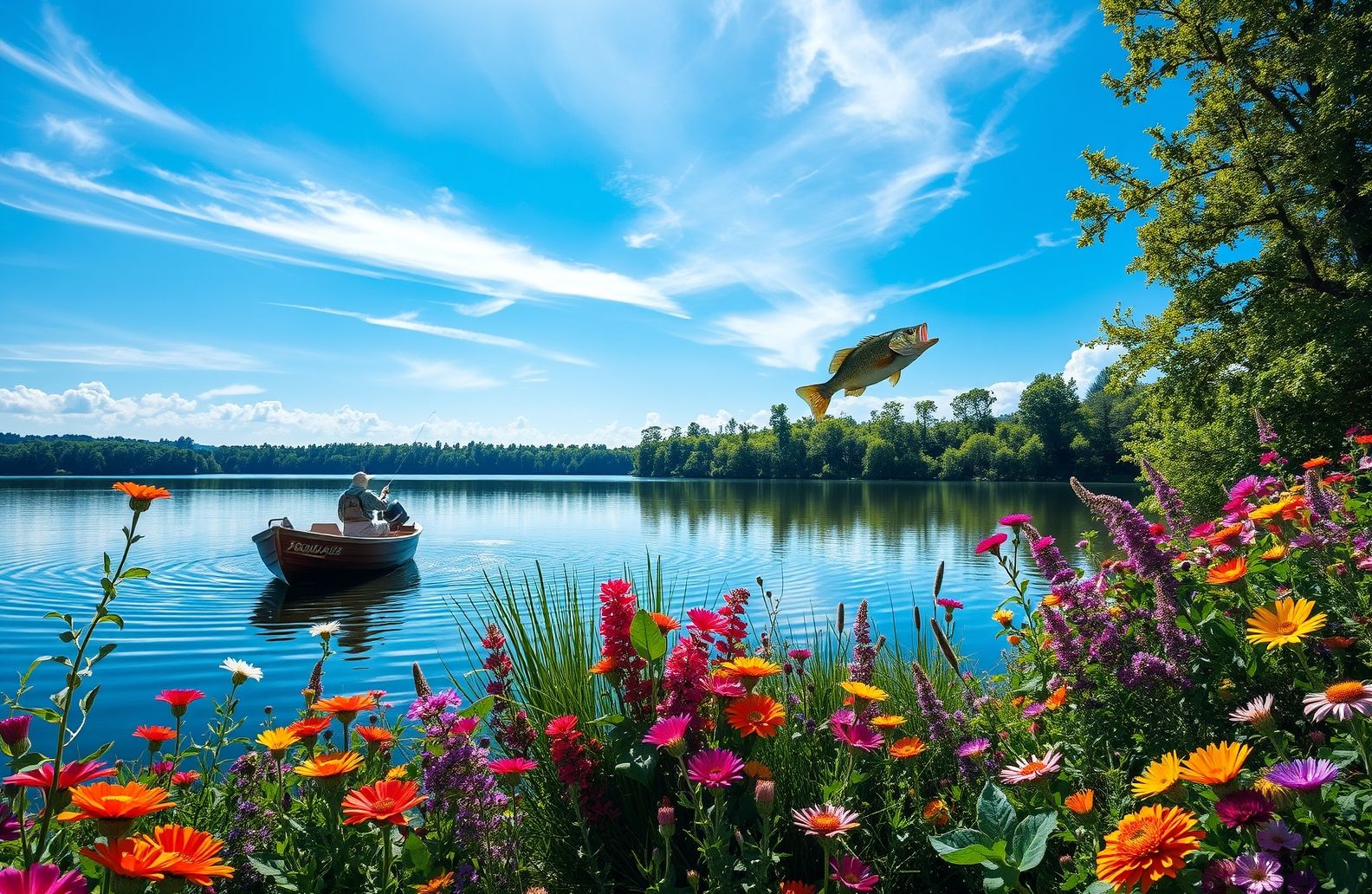 Bass Fishing Wallpaper