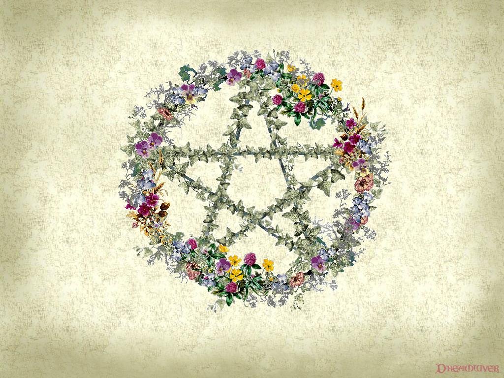 319416 Wiccan20Floral20Wreath20Wallpaper  yvt2