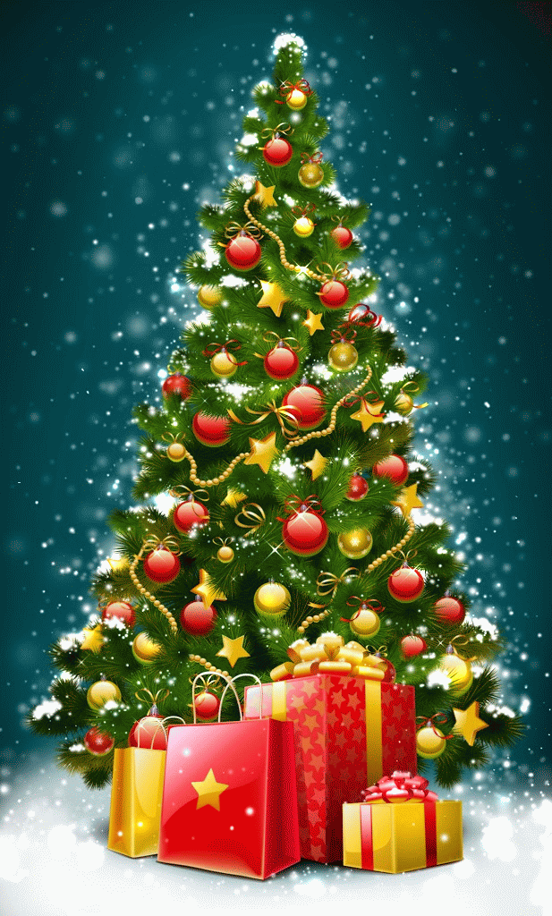 Christmas Wallpaper Android Beautiful Tree Animated