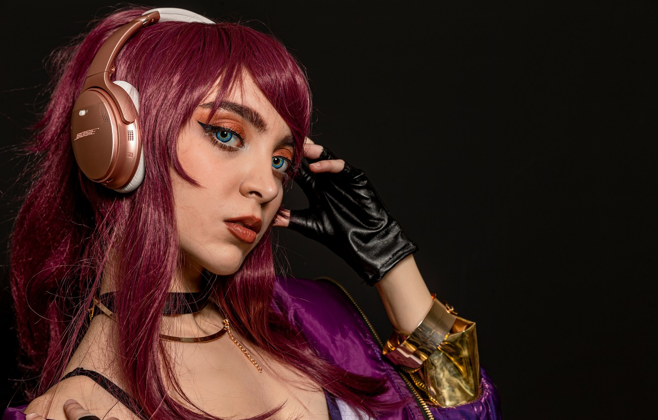 Wallpaper girl gamer headphones hair cosplay headset cosplay 1332x850