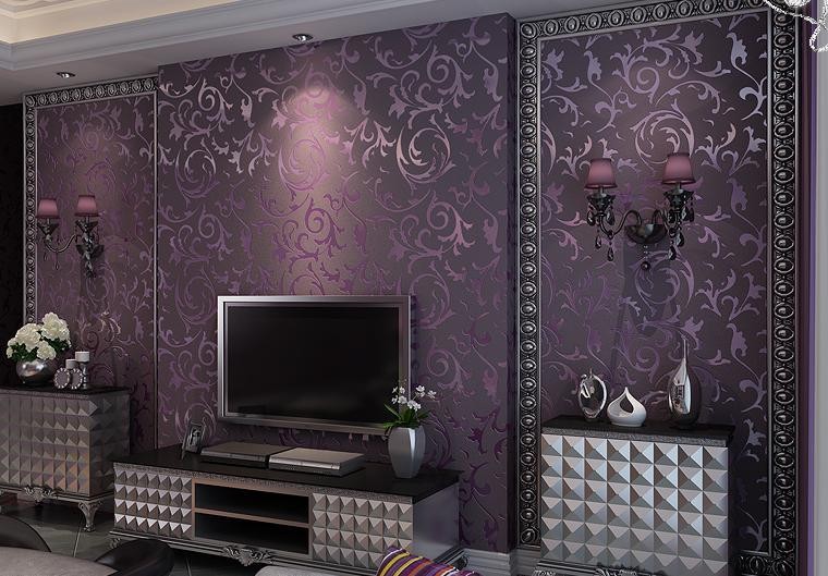 Elegant Design Gold Color Living Room Wallpaper Wall Paper