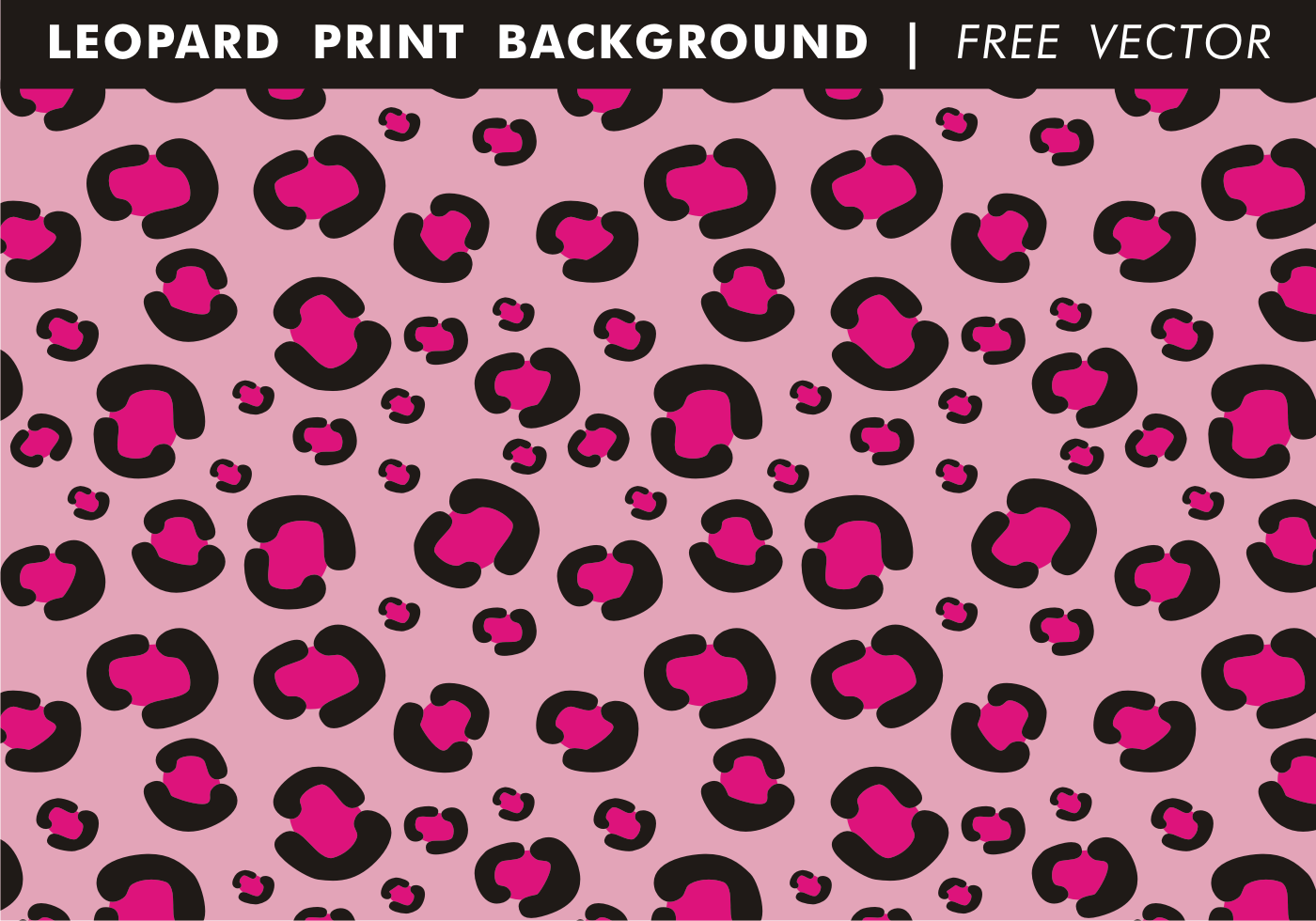 Girly Leopard Print Background Vector Art