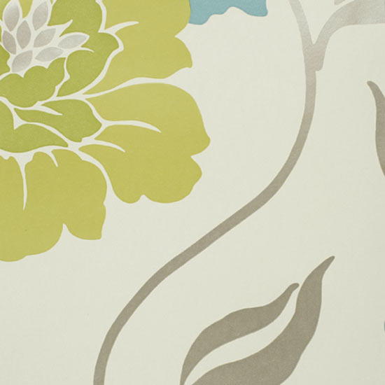 Modern Floral Wallpaper Grasscloth