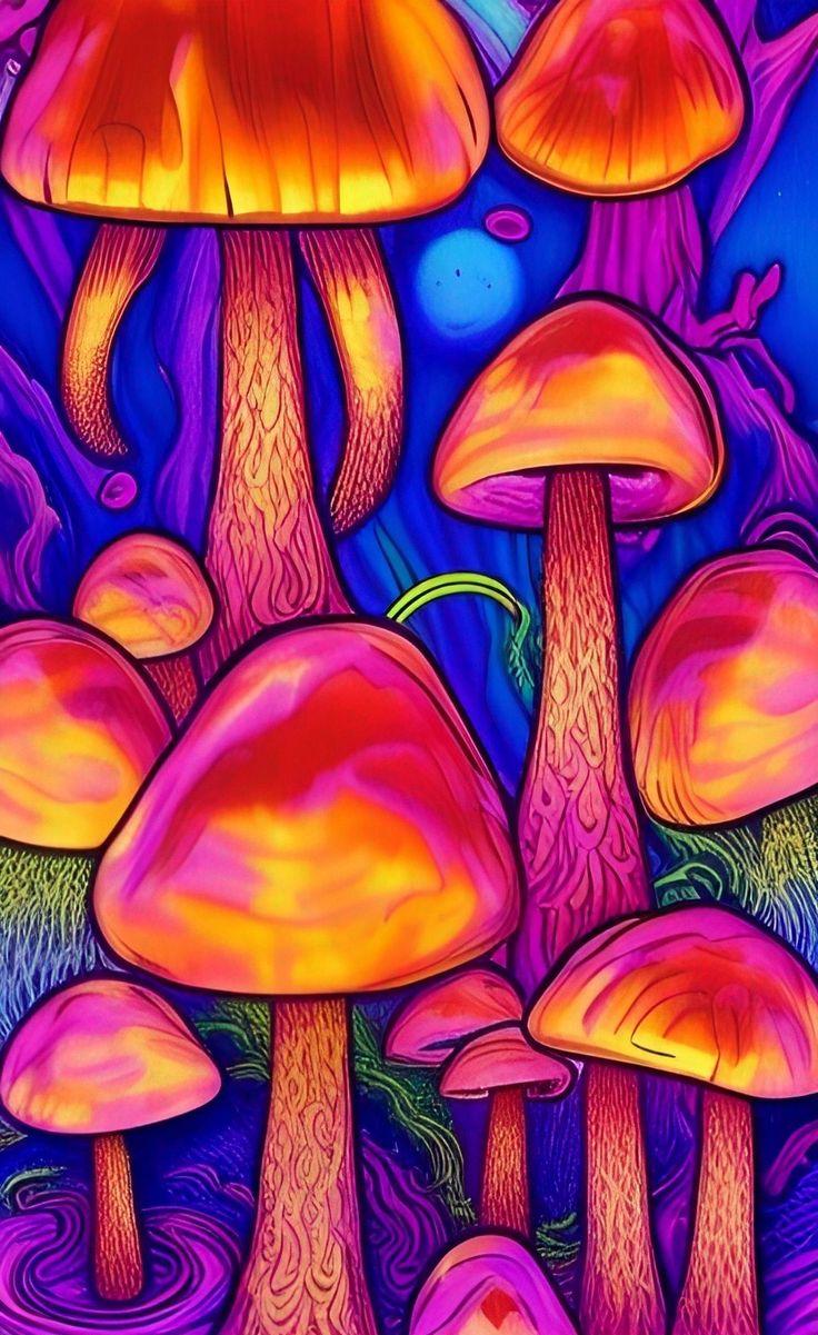 Fantasy Mushrooms Art Prints