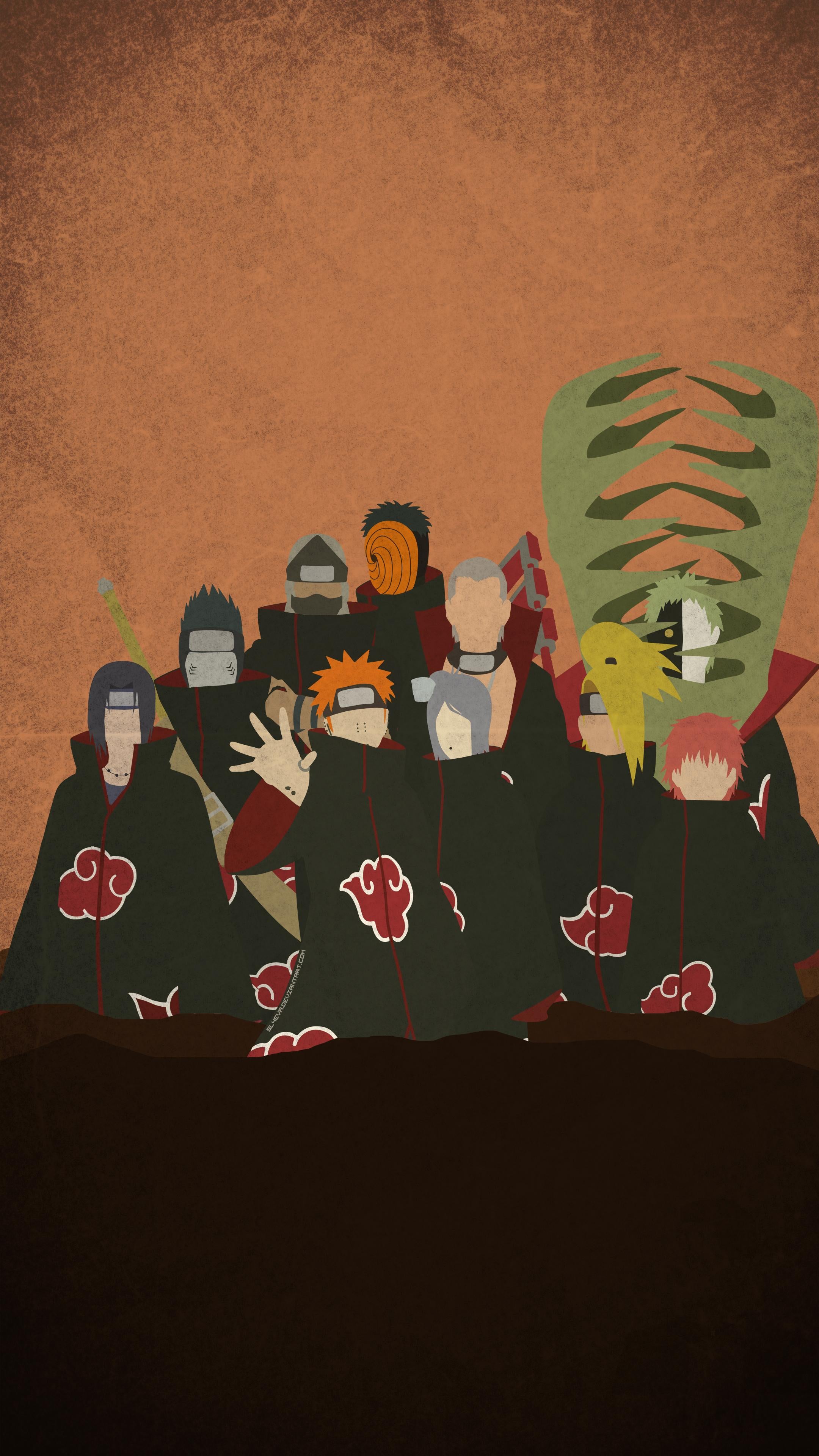 The Akatsuki Minimal Mobile Wallpaper R Naruto