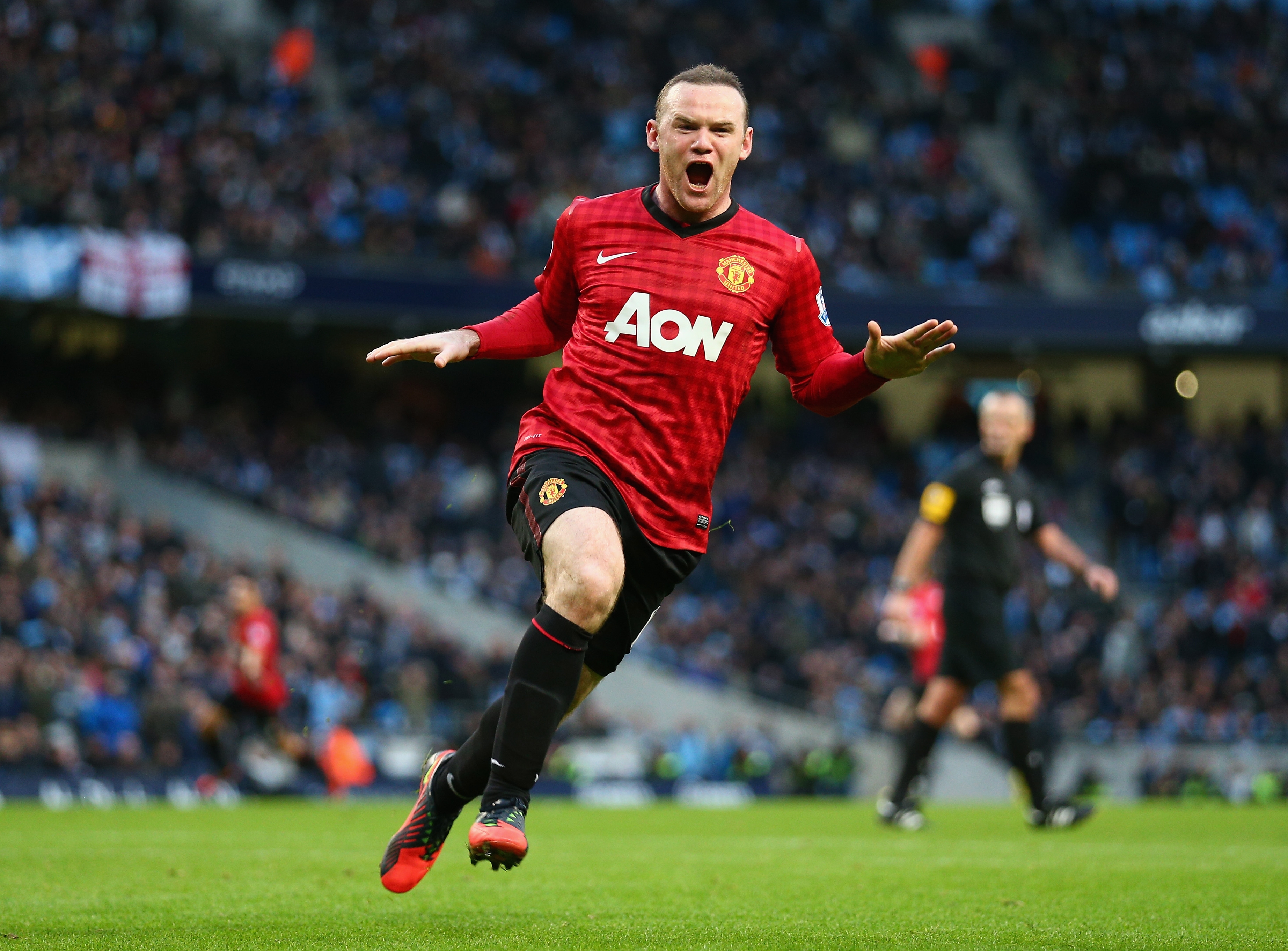 Wayne Rooney Goal Celebration Manchester United