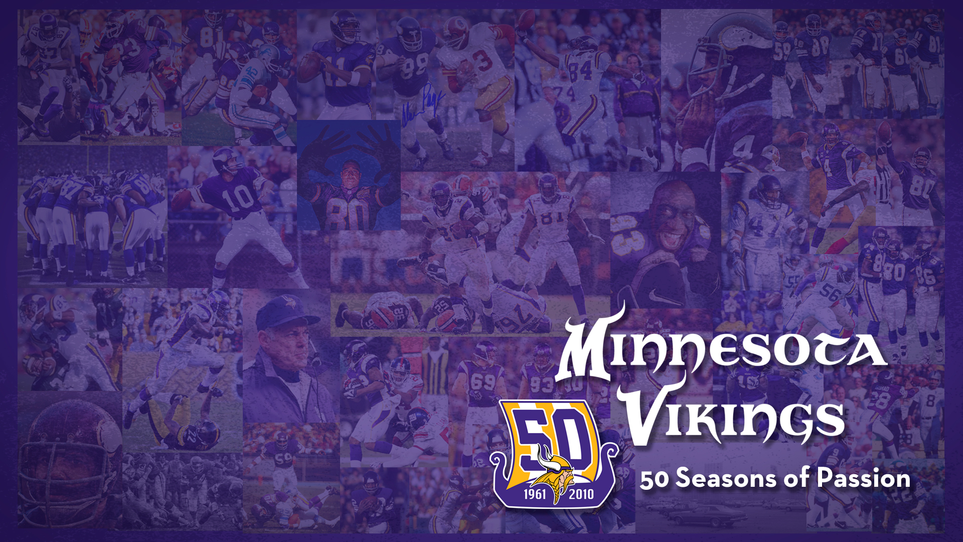 Minnesota Vikings Logo Wide Wallpaper