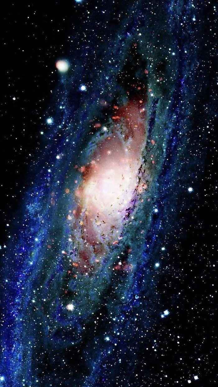 Milky Way Galaxy Phone Wallpaper Star Filled Sky In Blue