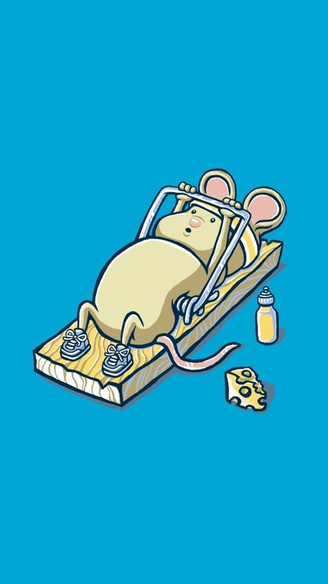 Rat On Gym Tap To See More Cute And Funny Cartoon Wallpaper