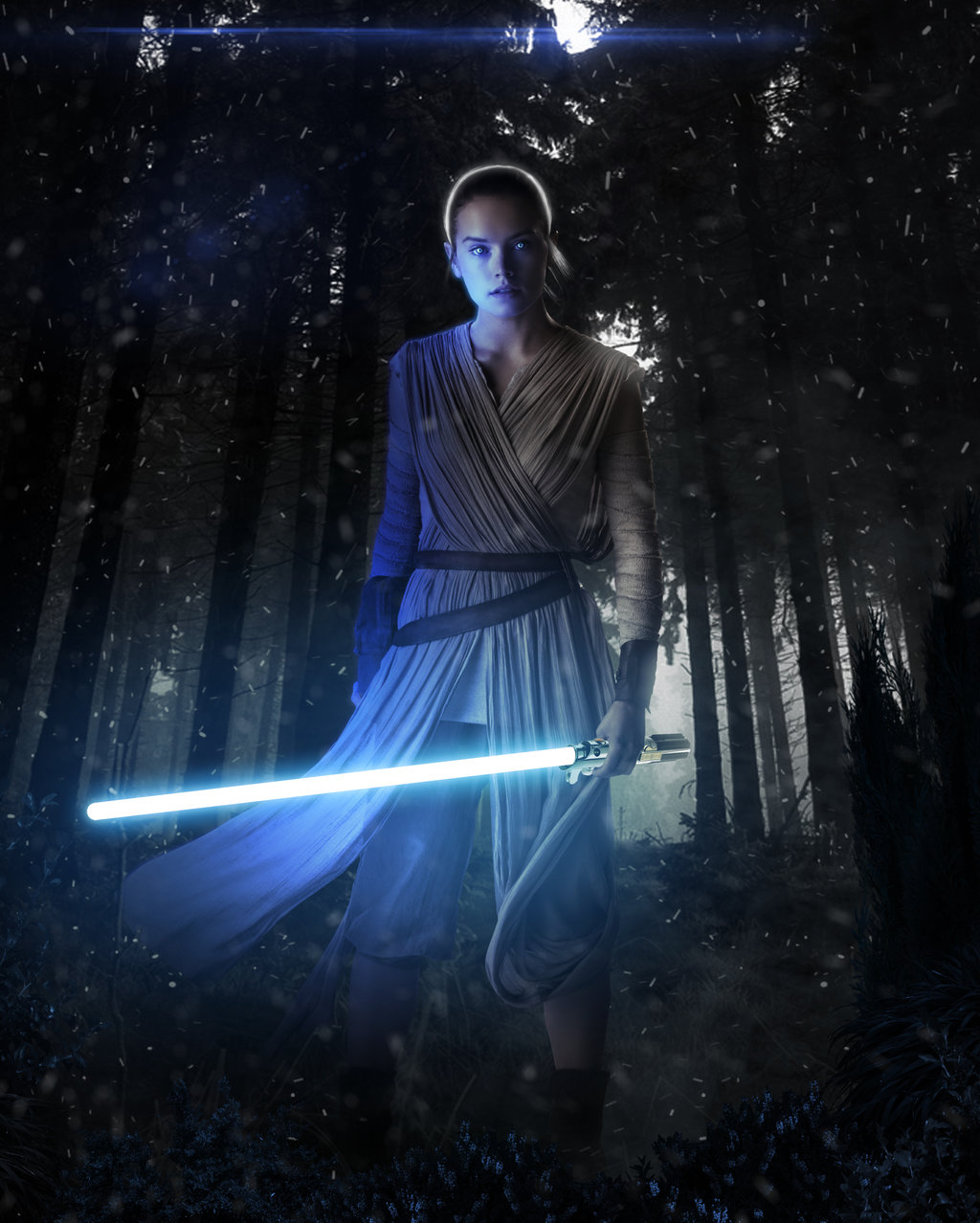 Rey The Force Awakens By Litgraphix