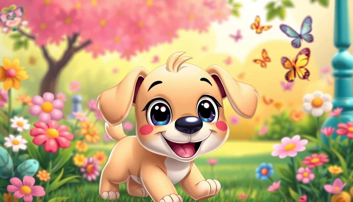 Cartoon Puppy Wallpaper