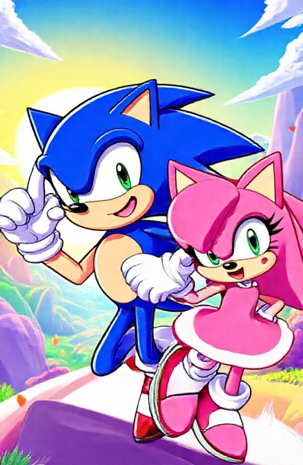 Sonic And Amy Wallpaper