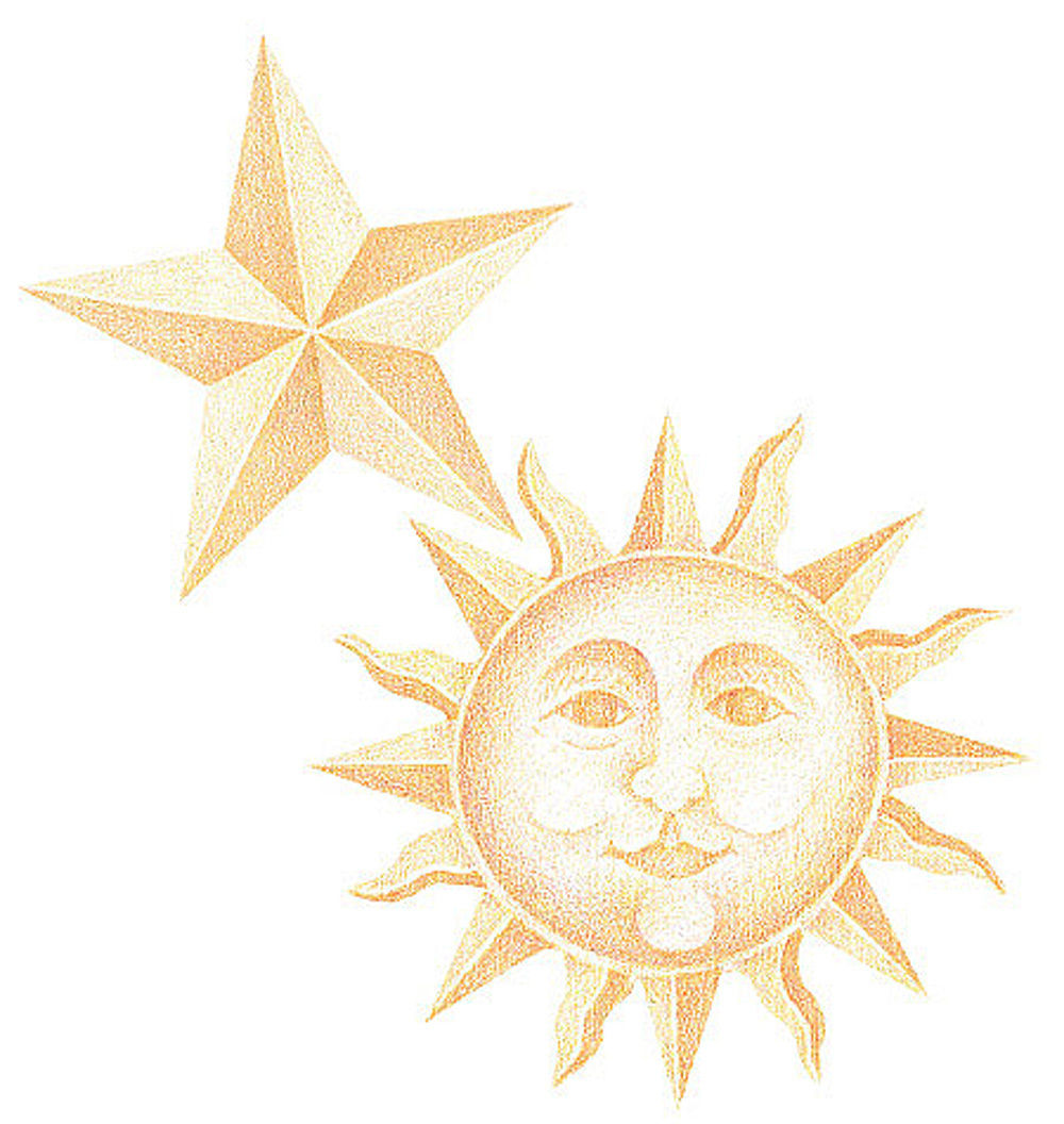 Free download Wallpaper Border Celestial moon sun stars night sky