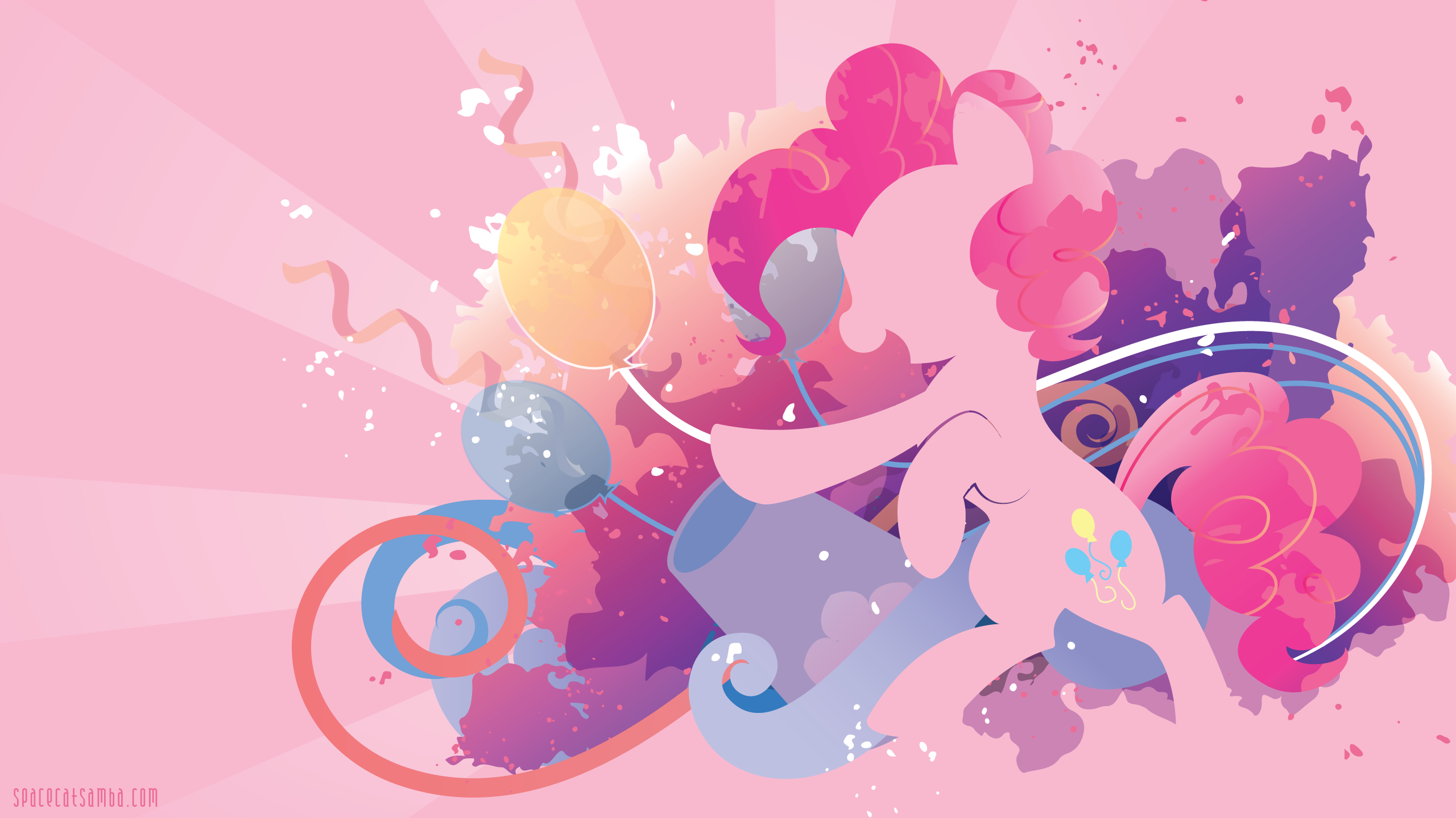 Spaceca Pink Party Pony Other Wallpaper Resolutions