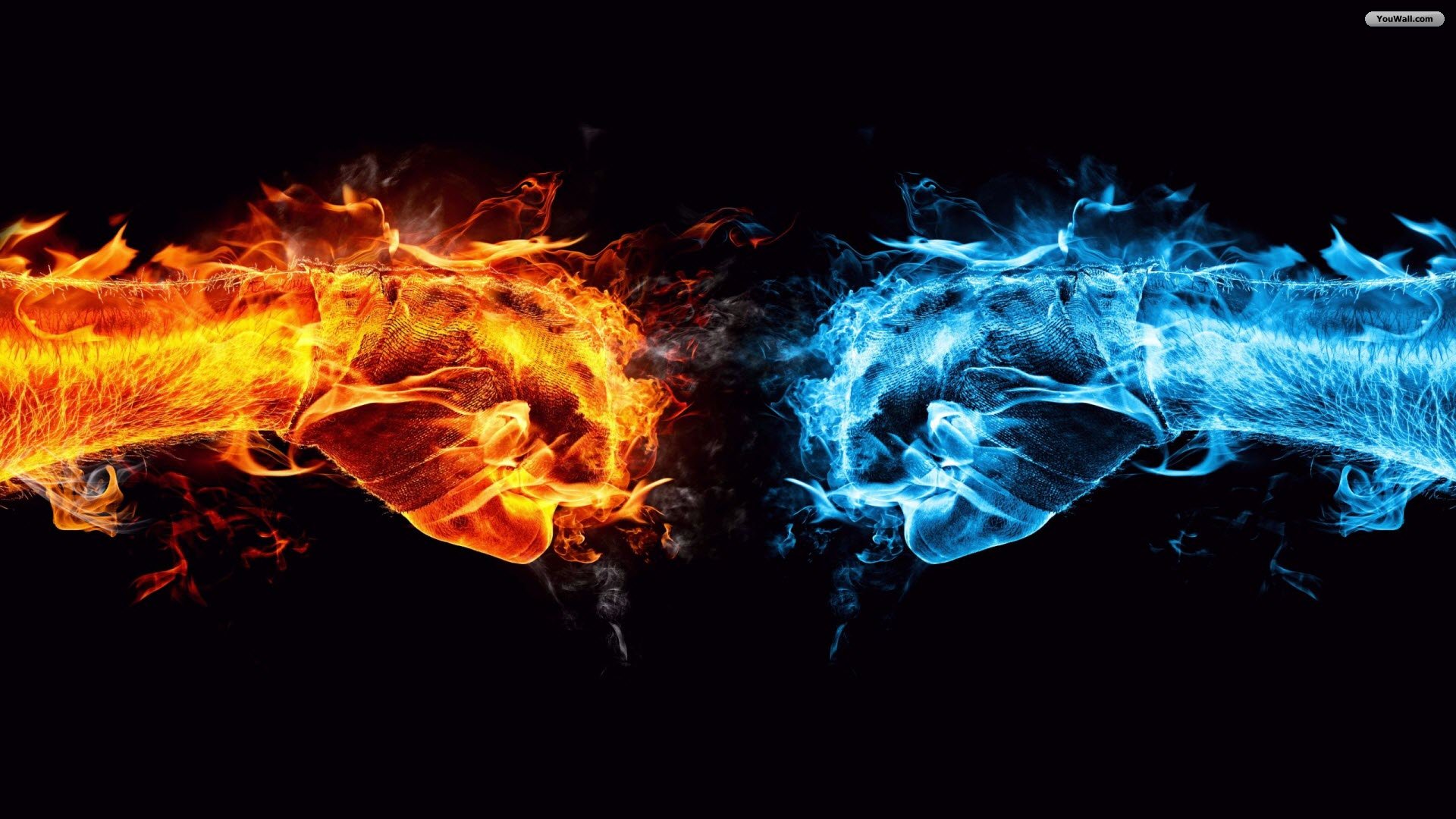 Fire And Ice Conflict Wallpaper Jpg