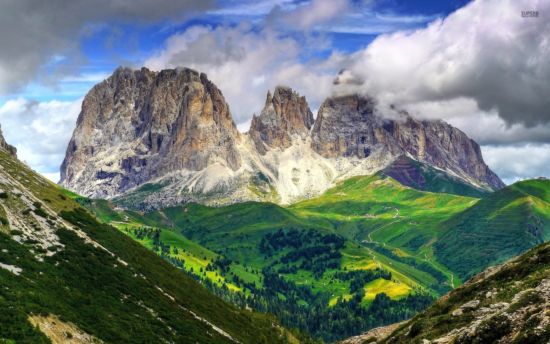 Mighty Dolomites Europe Italy Desktop Pc And Mac Wallpaper