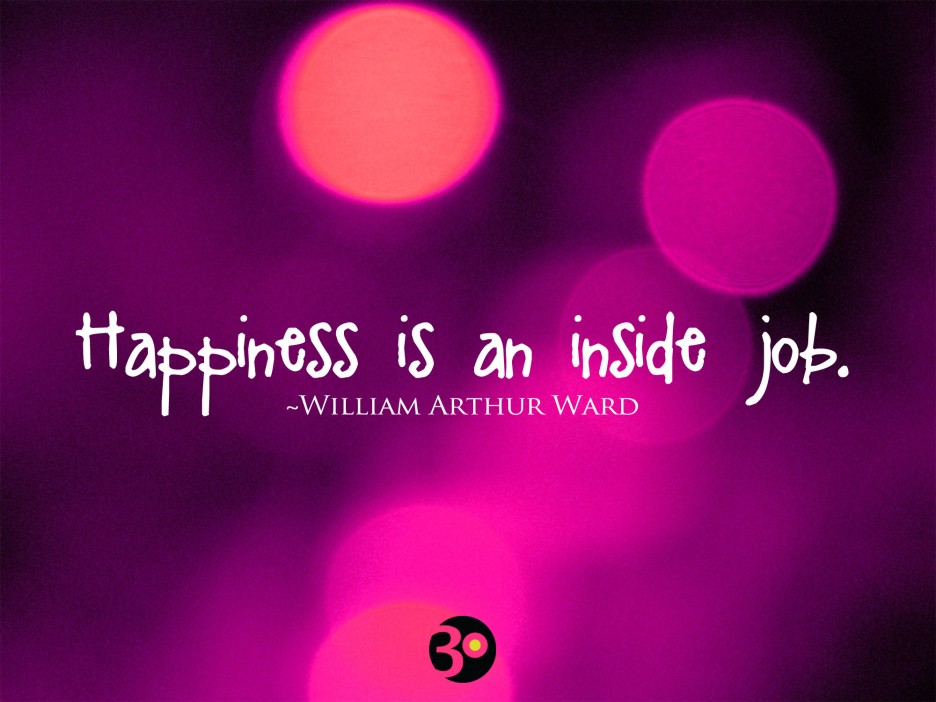 Happiness Quote And Sayings In Purple Background Finding