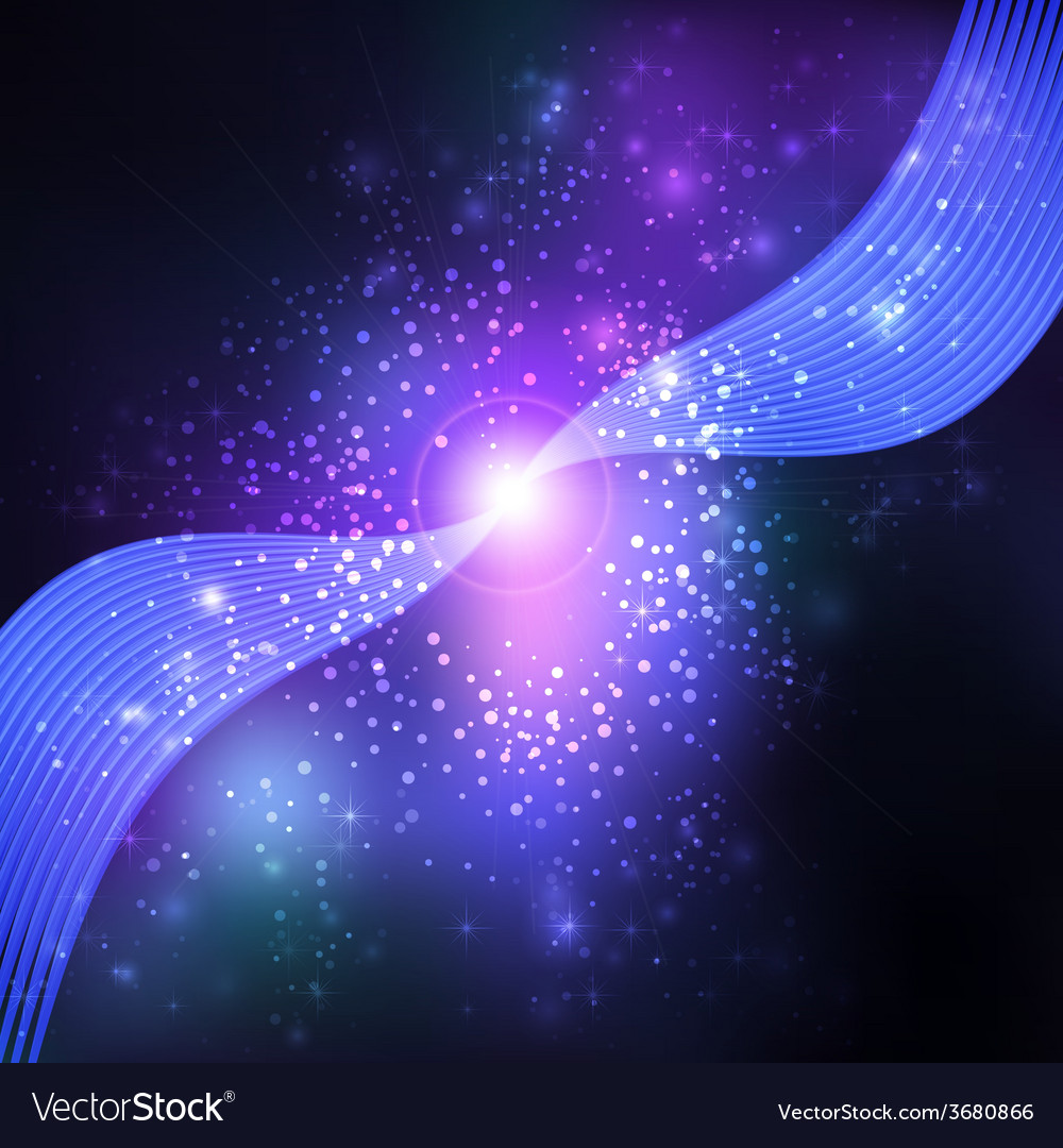 Abstract Blue Lens Flare Background Royalty Vector
