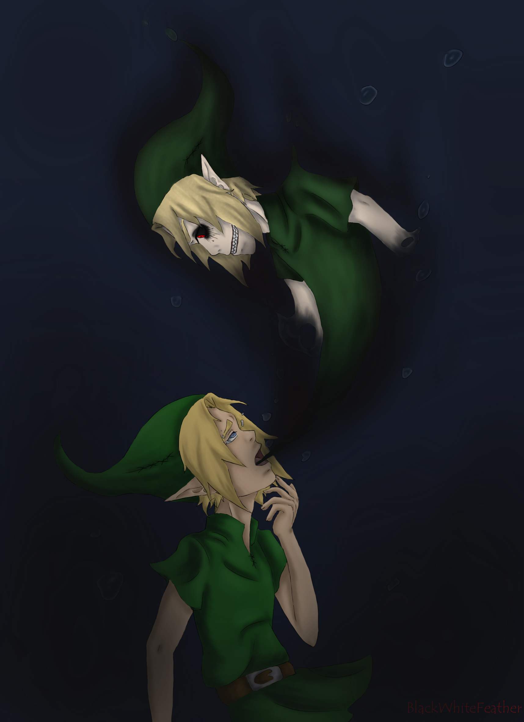 Ben Drowned By Blackwhitefeather