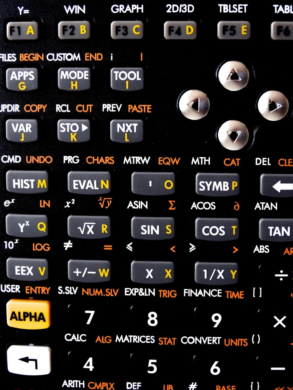 Black Graphing Calculator Image