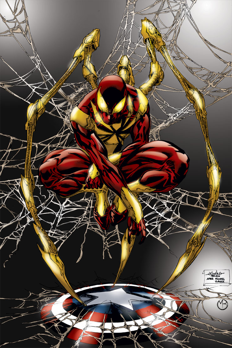 Iron Spider Man by MarcBourcier on